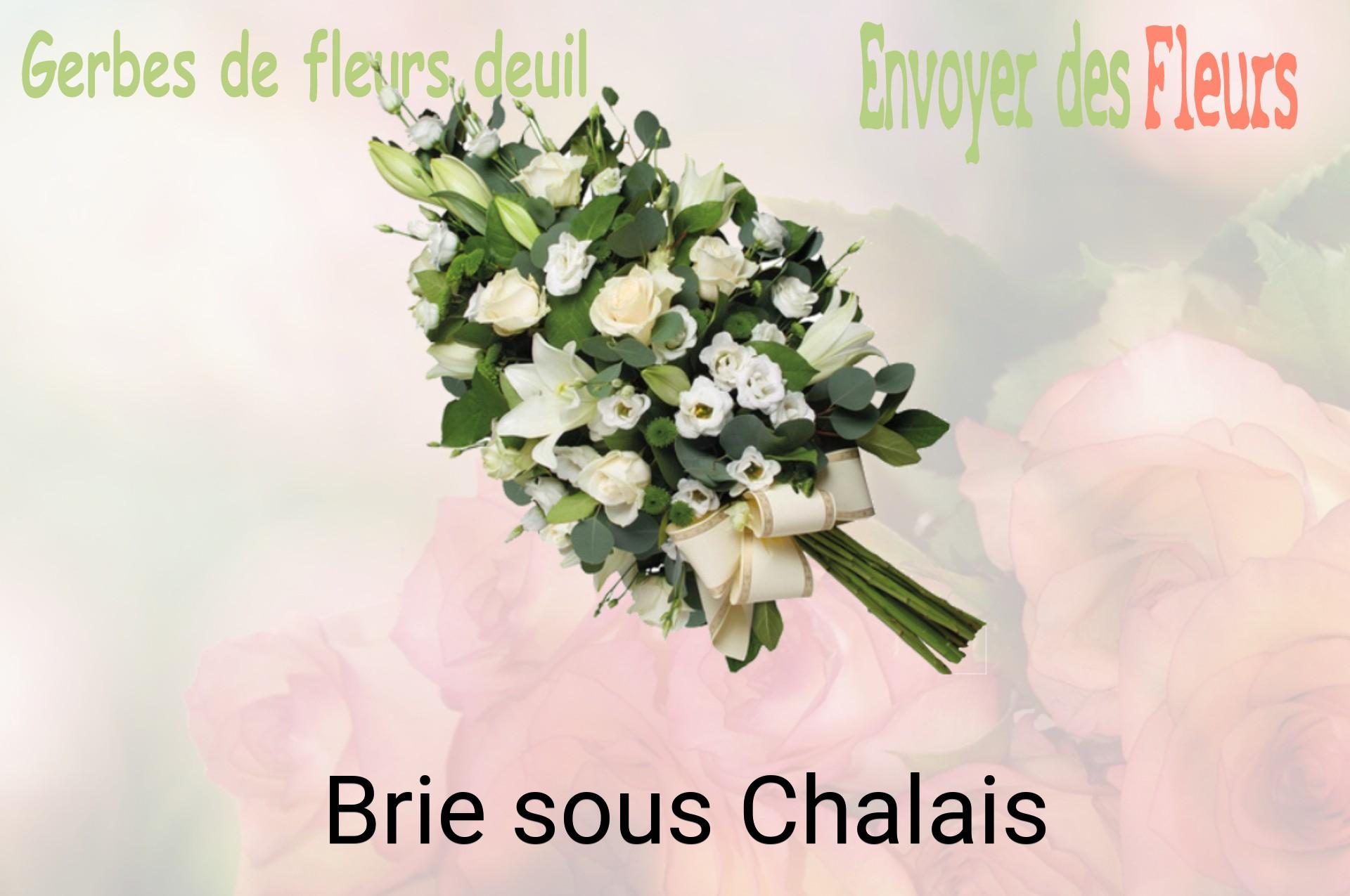 Gerbe de fleurs de deuil livrée à Brie-sous-Chalais